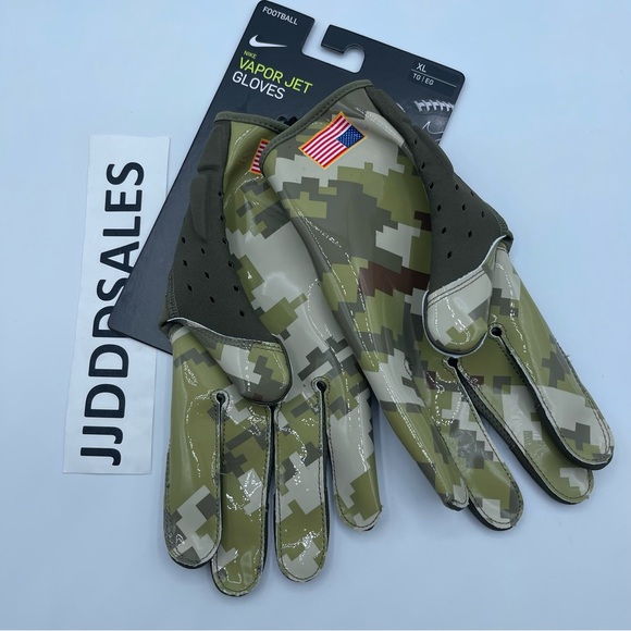 Nike Air Jordan Vapor Jet Football Gloves Salute to Service DN0917-989 Men’s XL - Picture 4 of 6